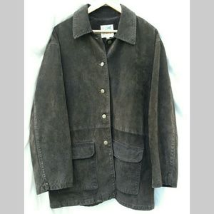 Brown Genuine Suede Washable Jacket